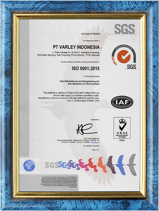 ISO 9001:2015 - Sertifikat ISO 9001 PT Varley Indonesia