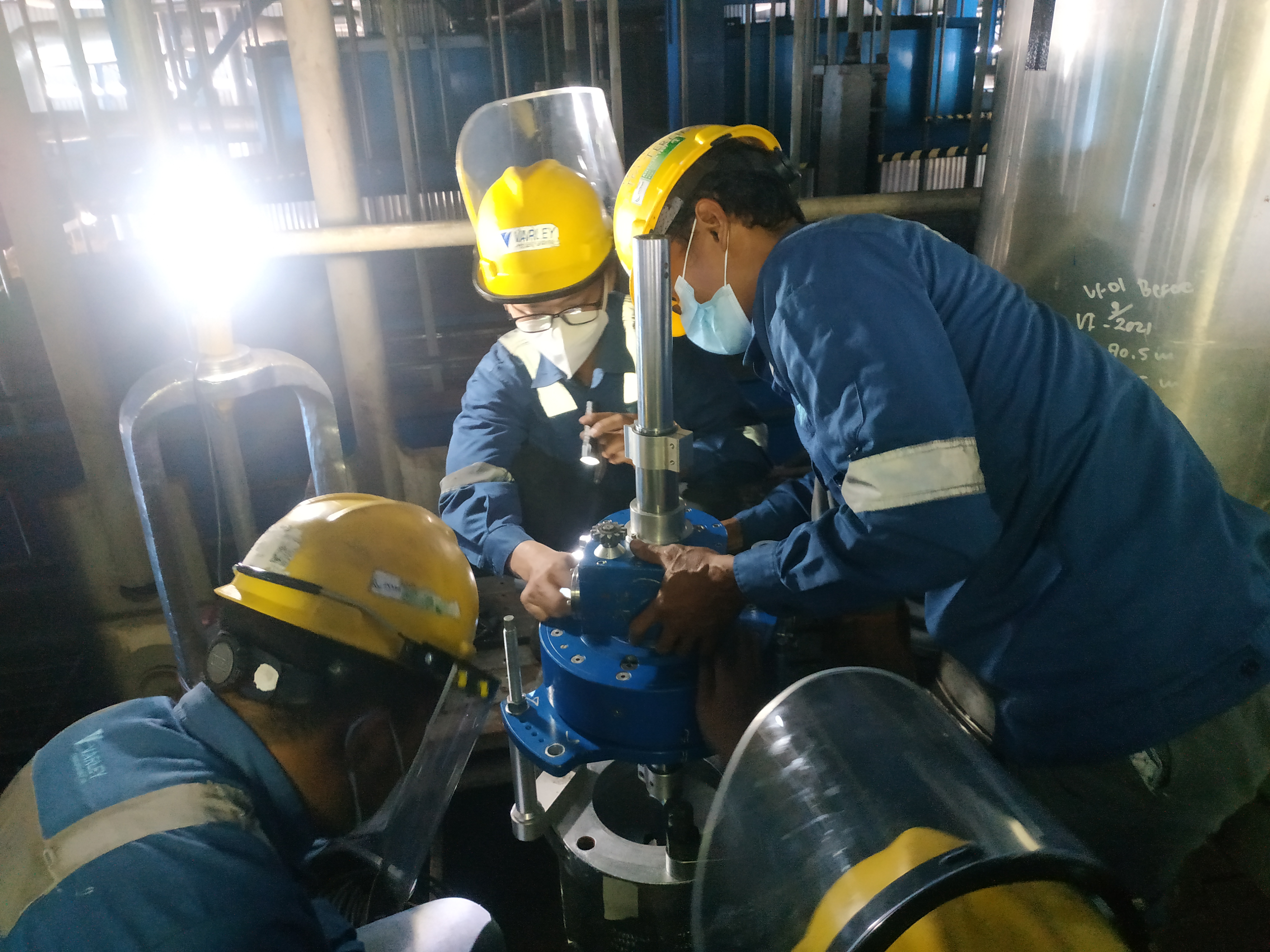 insitu valve process pada PT Varley Indonesia